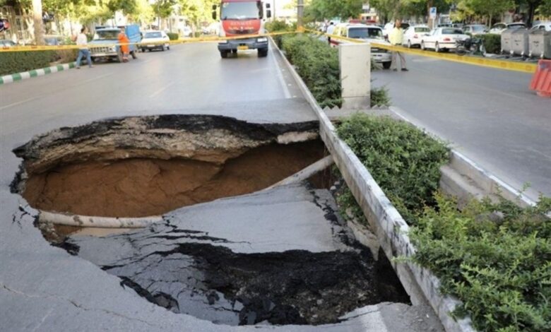 شتاب بیسابقه «فرونشست زمین» در تهران 1 فرونشست زمین